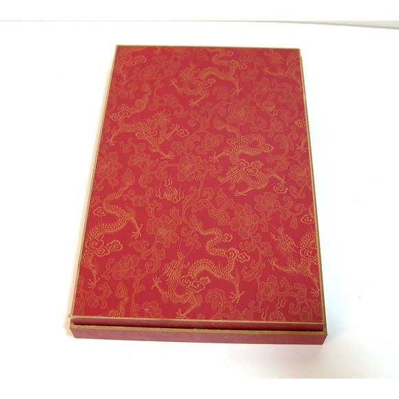 Chinese Chopsticks in Decorative Red Wood Box, NIB - Picture 5 of 6